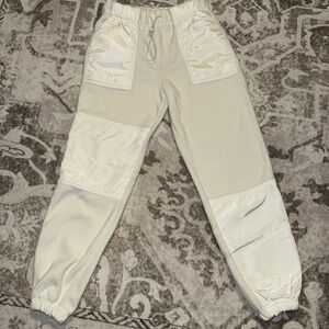 Forever 21 Cream Fleece Joggers